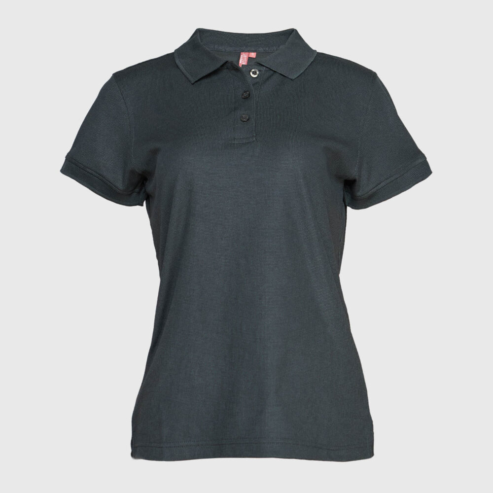 Polera Waffle Manga Corta Mujer