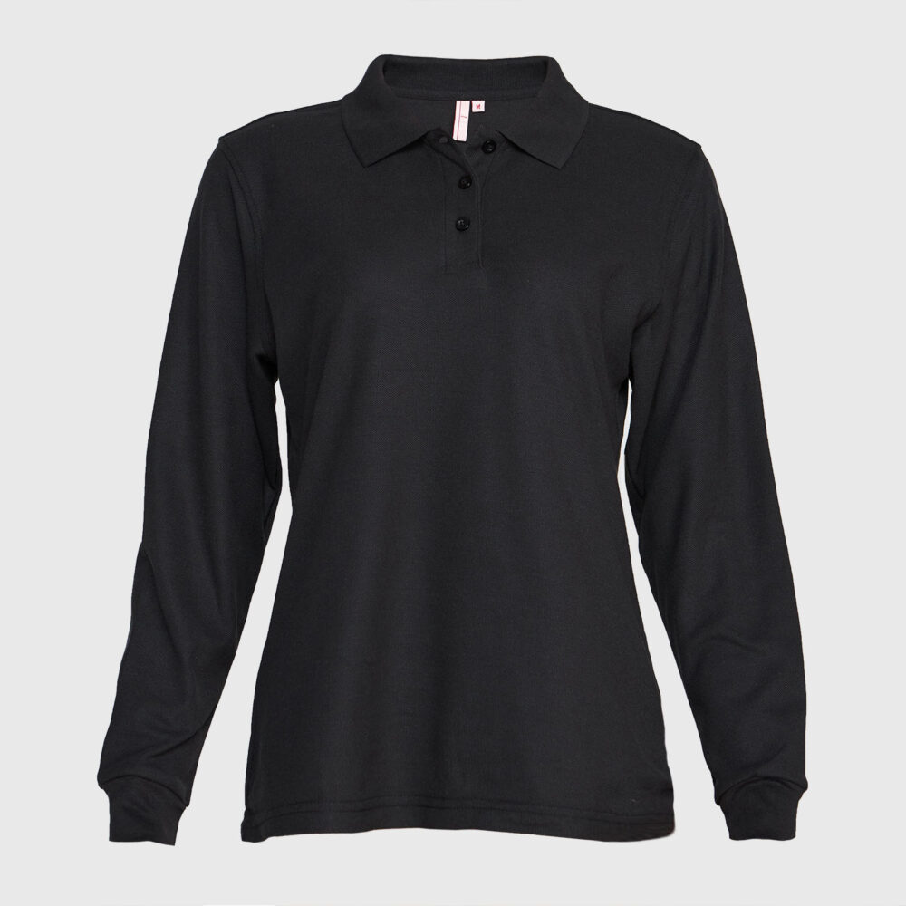 Polera Piqué T/C Manga Larga Mujer
